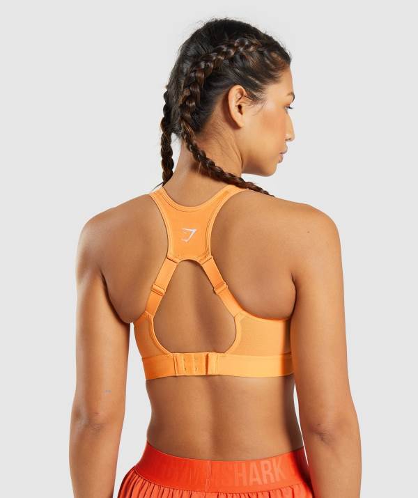 Damske Športové Podprsenky Gymshark Open Back Marhule Oranžové | GE3401256